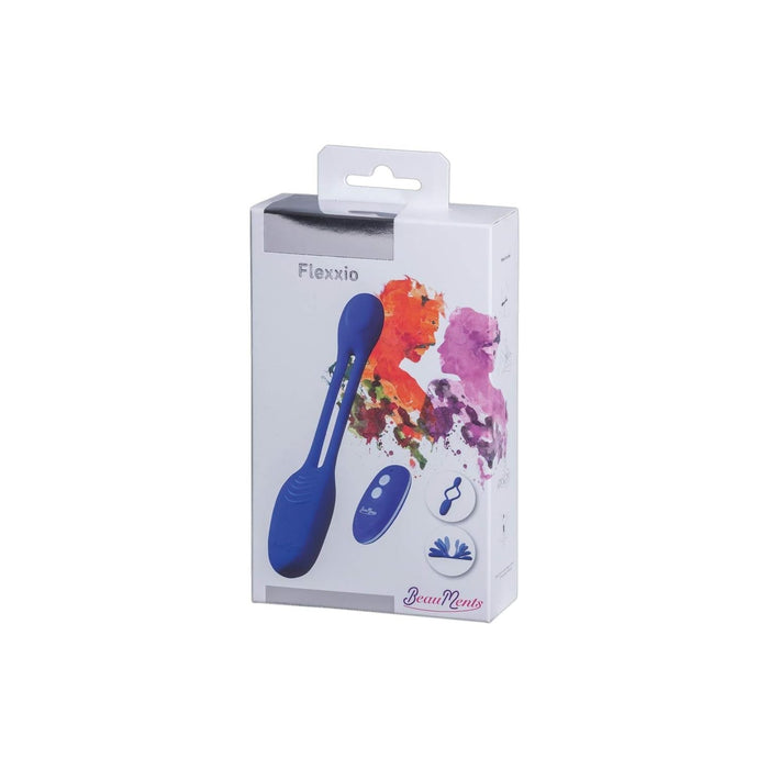 Flexxio couple vibrator made of high-hygiene silicone, blue