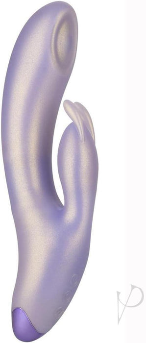G-spot vibrator with 12 vibrations and 7 throbbing functions Purple