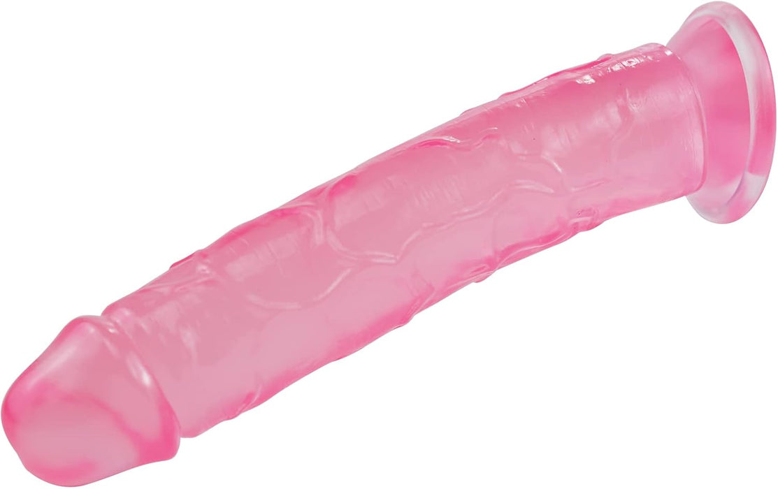 Crystal Jellies Realistic Dildo with Secure Clip Base 17.5 cm