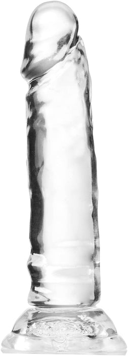 6.3 inch soft realistic dildo for women with strong attachment base