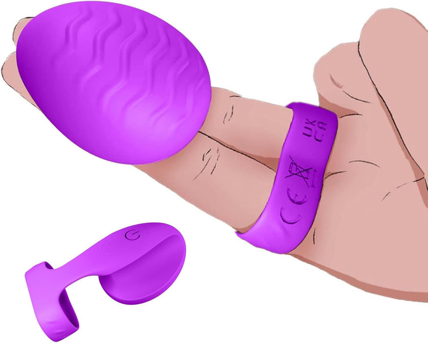 Elegant finger vibrator with 10 vibration modes for intimate pleasure