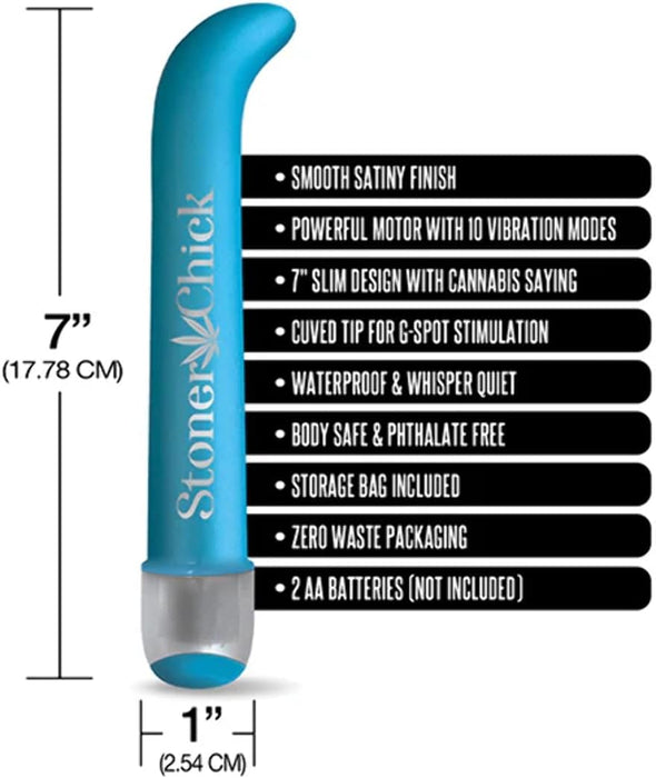 Blazing Beauty G-spot vibrator – thin, quiet and with a curved tip