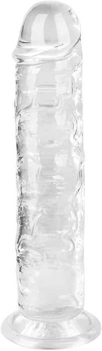 Natural medium-sized dildo with strong attachment base 19 cm