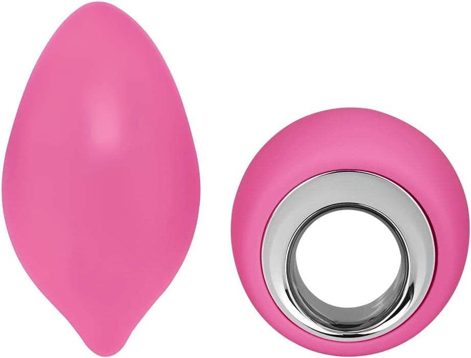 Komfortiškas 8 cm slidinėjantis vibratorius su nuotolinio valdymo pultu