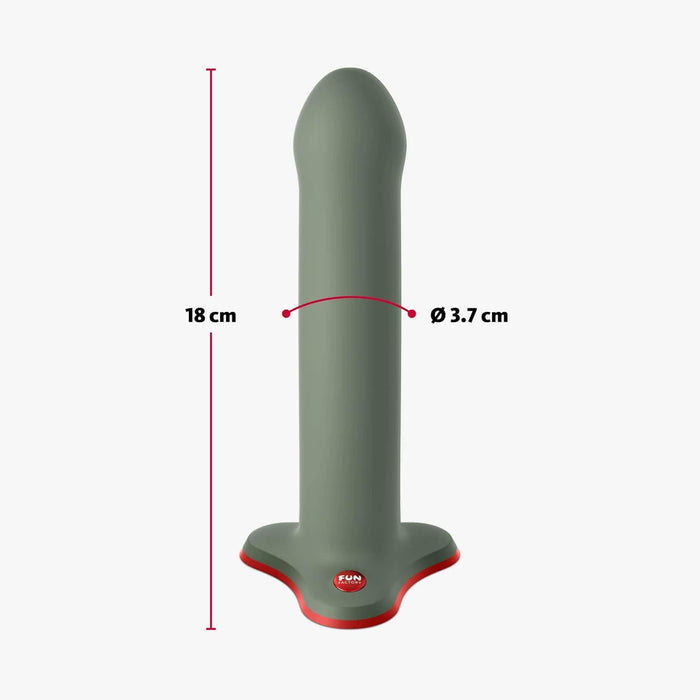 Magnum XXL dildo su stipria prisitvirtinimo baze – Wild Olive atspalvis