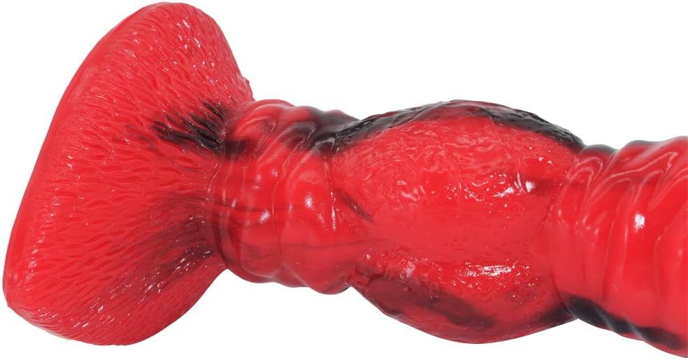 Realistic 17.6 cm silicone toy with strong squeeze base for women and couples