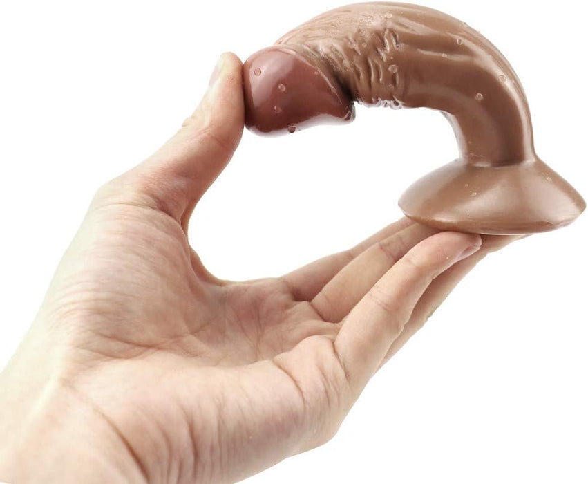 12 cm Realistinis Minkštas Dildo su Saja ir Tikrovišku Dizainu