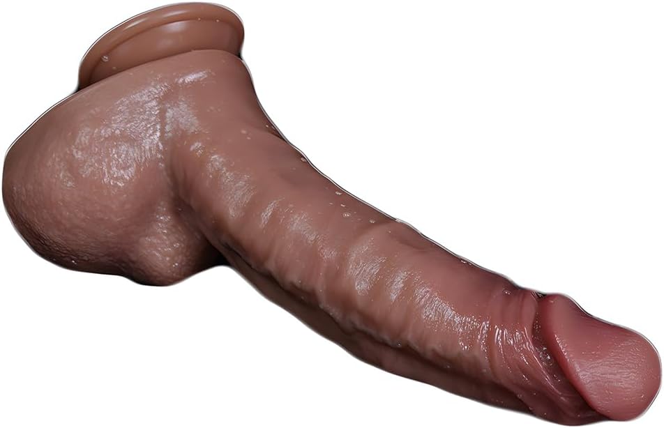 Didelis 30 cm realistiškas dildo su stipriu siurbtuku ir natūraliais venomis