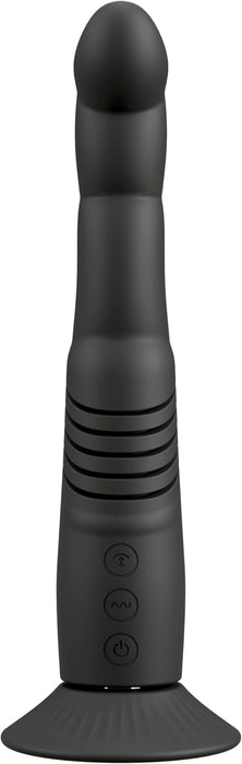 Couples Choice: Stimulating G and P spot vibrator with powerful suction cup, black