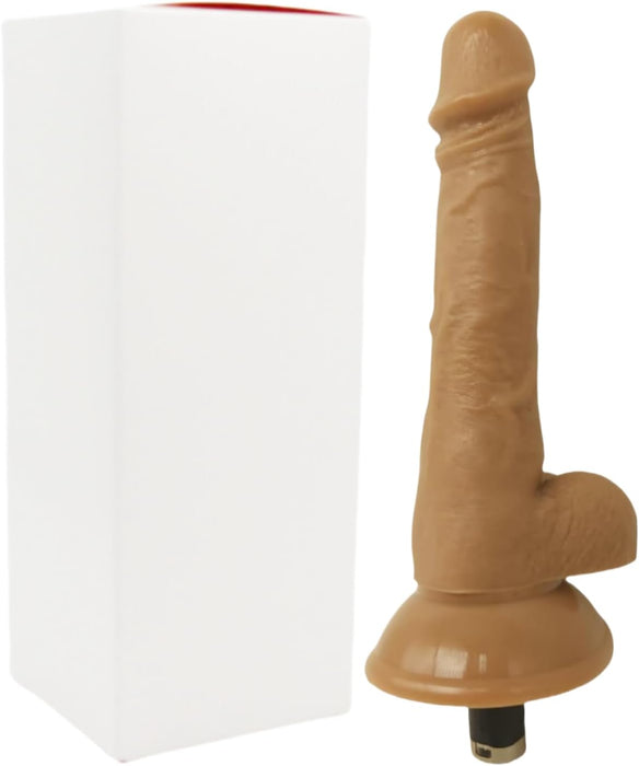 Lanksčios 19,5 cm realistinės dildo priedų komplektas moterų sekso mašinoms