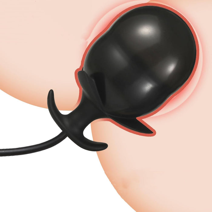 Amazing silicone inflatable anal plug for pleasure
