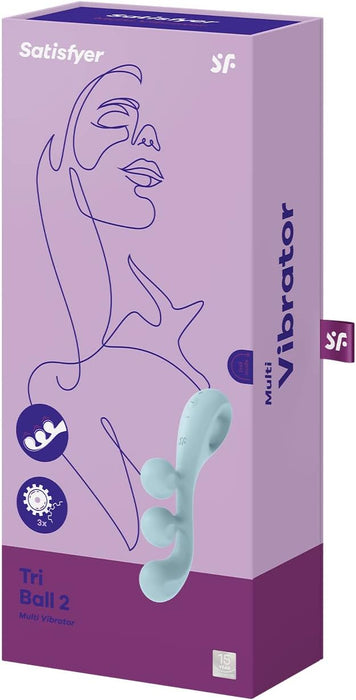 Tri Ball 2 – flexible vibrator for triple stimulation of the clitoris, vagina and anal area