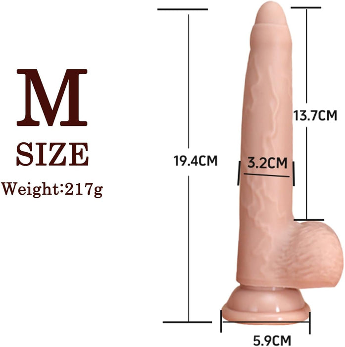 Realistinis Dildo su Stipria Prisikabinančia Pagrindu – Natūralios Formos Suaugusiųjų Žaislas