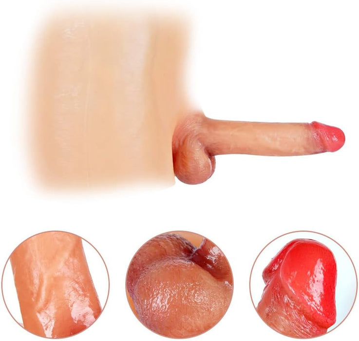 20 cm Silicone Strap-on with Realistic Dildo for Couples, Lesbians and Transgenders