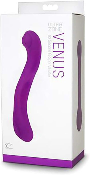 UltraZone Venus – Įkraunamas silikoninis G taško vibratorius violetinės spalvos