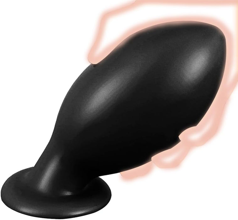 Extra Large Silicone Butt Plug Rugby Shape 7 Sizes With Strong Suction Head