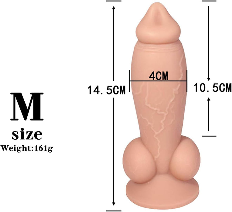 Realistinis 14,5 cm dildo su stipriu siurbtuku – nepriekaištingas pojūtis