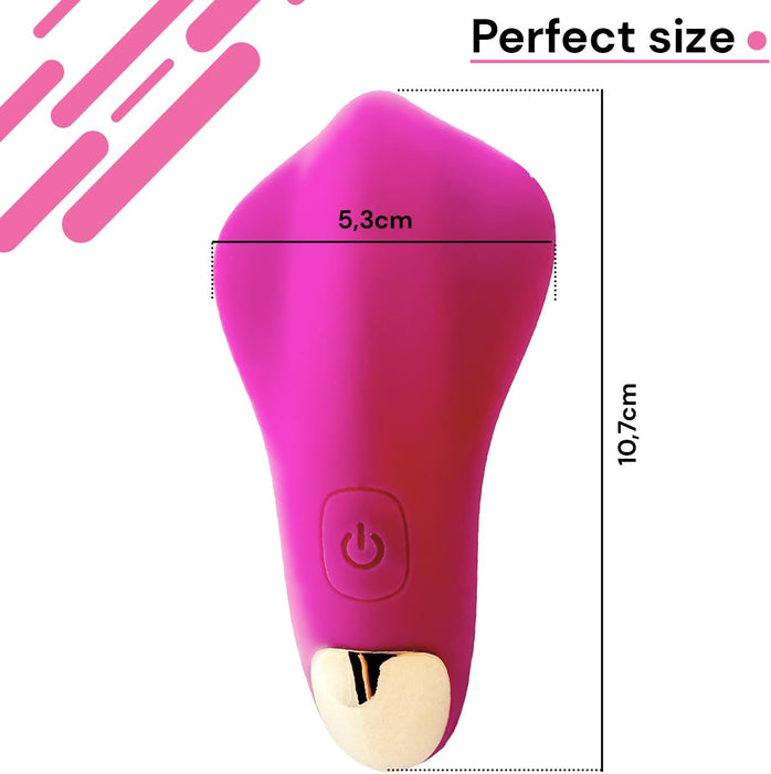 Diskretiškas silikoninis poroms skirtas vibratorius su 20 režimų ir USB įkrovimu