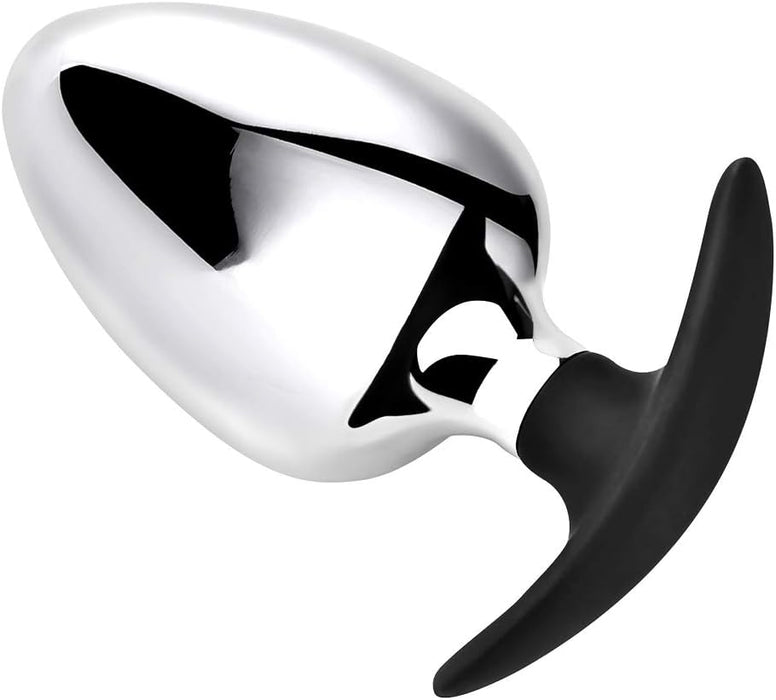 Didelis analinis kaištis iš nerūdijančio plieno – stimuliacija vyrams ir moterims