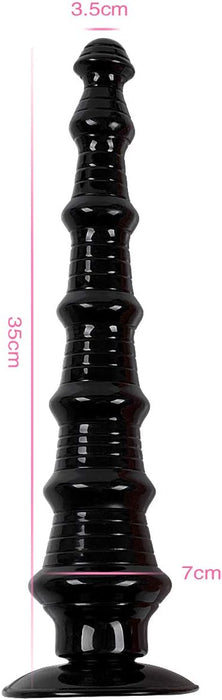 Extra didelis realistinis dildo su stipria siurbimo pagalve ir ergonomiška forma