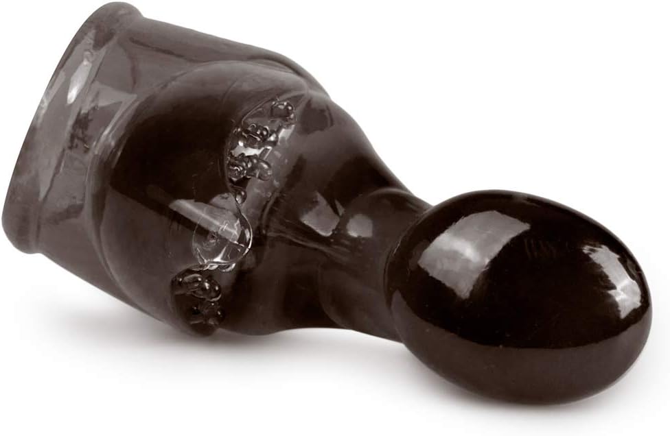 Soft black silicone G-spot vibrator attachment - enhance pleasure