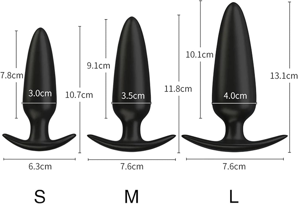 Silicone anal vibrator with 10 vibration modes and remote control