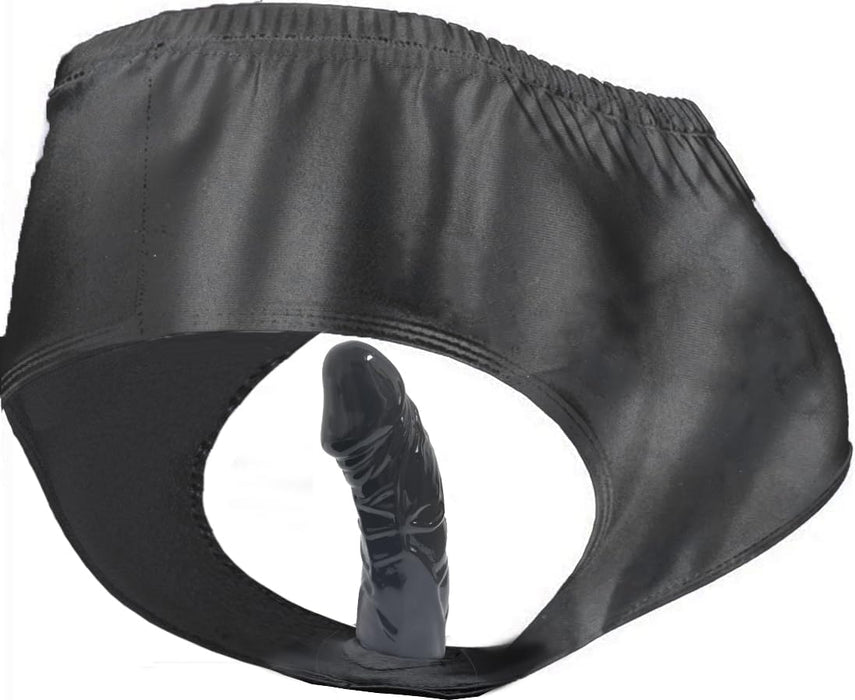 Vyriški patentuotos odos apatiniai su nuimamu analiniu kaiščiu