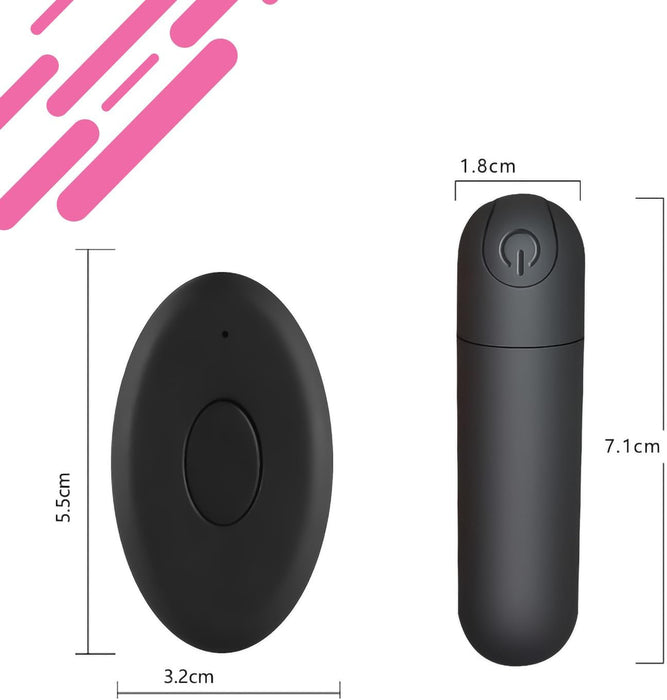 Mini Vibruojantis Kiaušinėlis su Nuotoliniu Valdymu ir 10 Vibracijos Režimų Moters Malonumui