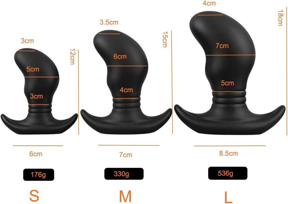 Super Soft Silicone Extra Large Anal Stimulator with Mango Shape