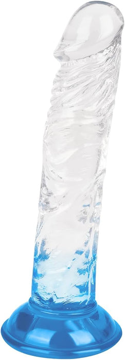Natūralus silikoninis dildo su stipria prisiurbimo baze, 22 cm, minkštas ir lankstus