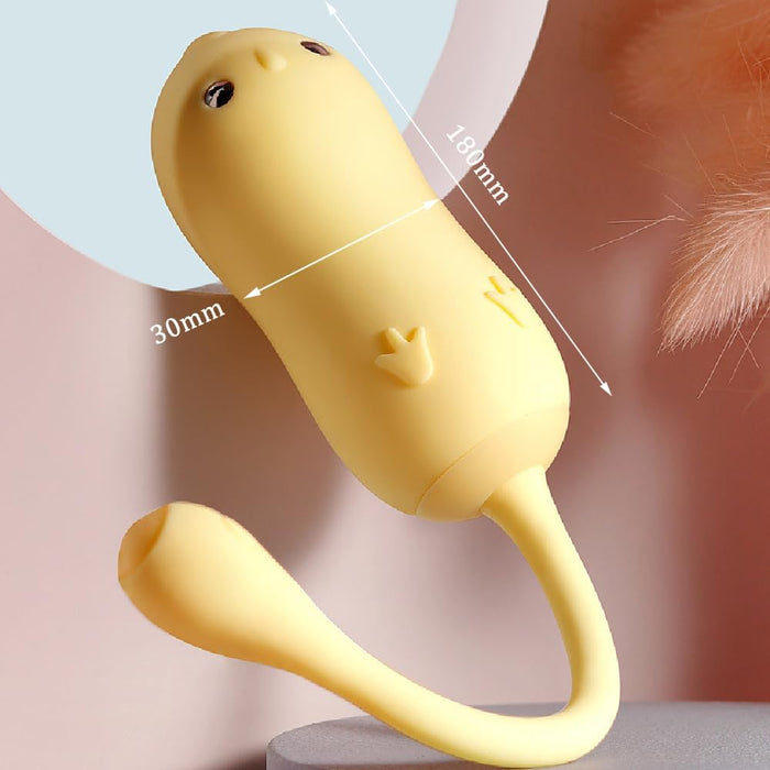 Mini electric shock vibrator with 8 vibration and electrostimulation modes, controlled via app