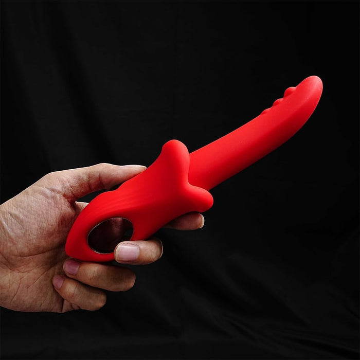 Realistic silicone dildo vibrator with multiple vibrations for pleasure