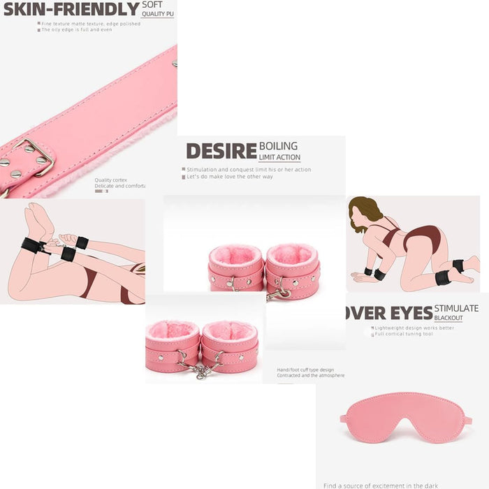 25 dalių BDSM rinkinys – viskas, ko reikia jaukiam vakaro žaidimui