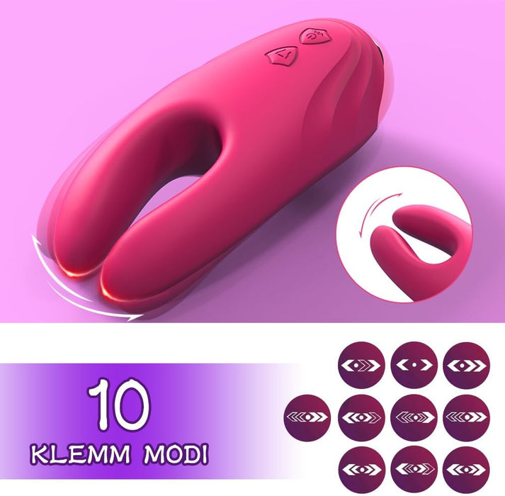Vibrating breast pump with 10 modes and silicone design