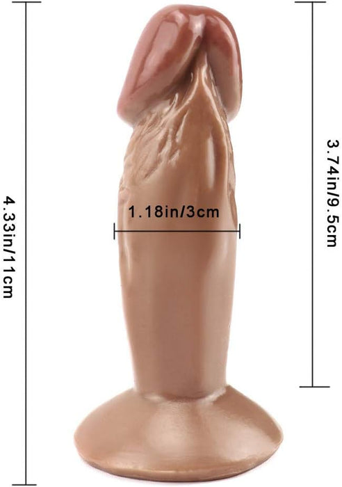 12 cm Realistinis Minkštas Dildo su Saja ir Tikrovišku Dizainu