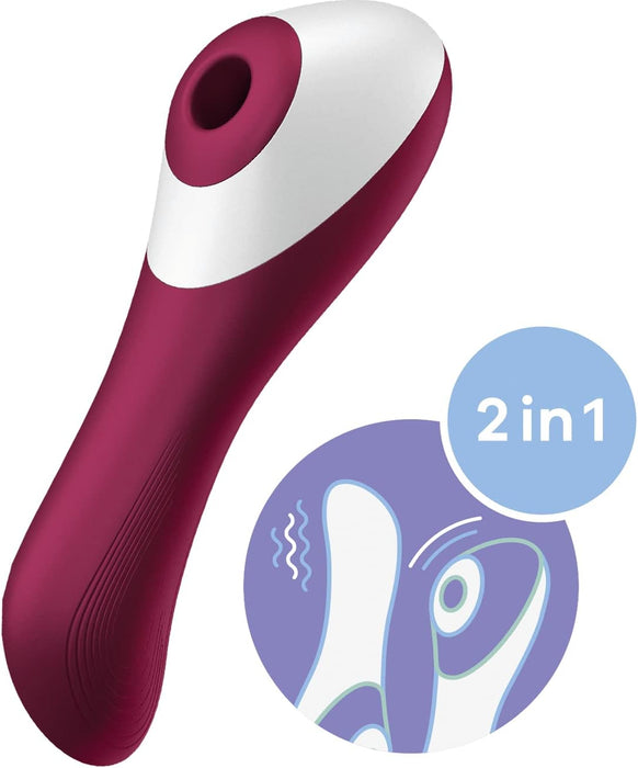 Dual Crush – 2:1 Vibrator with pressure waves, two motors and bilateral use