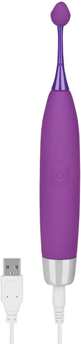 Elegant silicone vibrator with 10 vibration programs, 19.5 cm