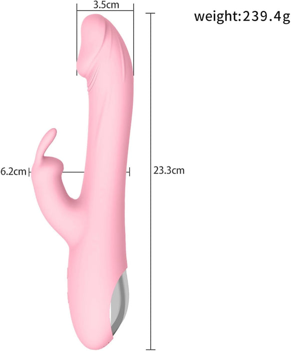 3-in-1 Vibratorius su Klitories Stimulacija ir 10 Vibracijos Režimų