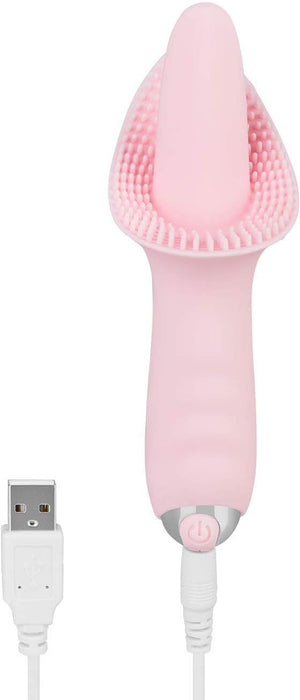 Rechargeable tongue vibrator with 10 modes and IPX7 water resistance