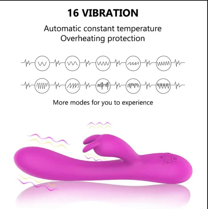 Rabbit vibrator with heating function - a quiet and powerful clitoral and G-spot stimulator