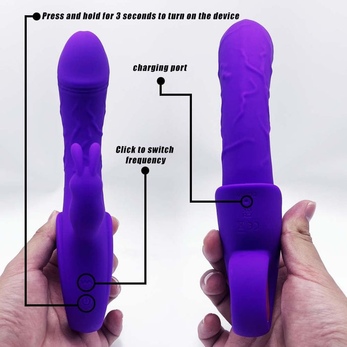 Vibratorius moterims su 10 vibracijos režimų ir USB įkrovimu