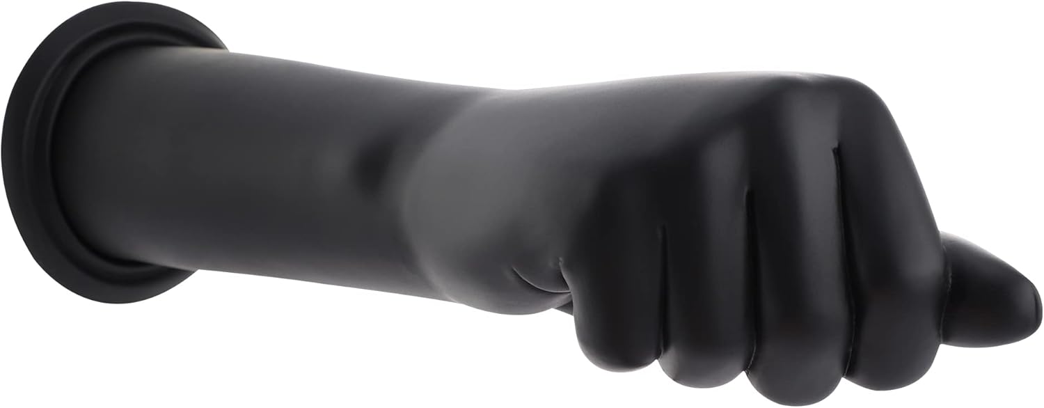 Soft 21.6 cm silicone dildo with KlicLok system, medium size