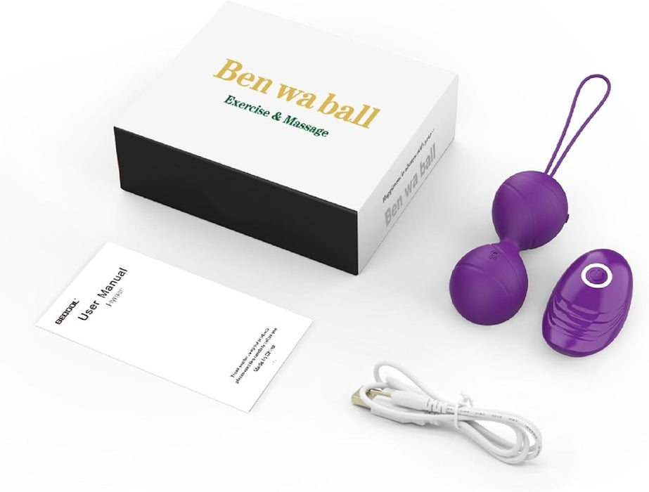 Minkštos silikoninės meilės kamuoliukai su 10 vibracijos režimų ir nuotoliniu valdymu