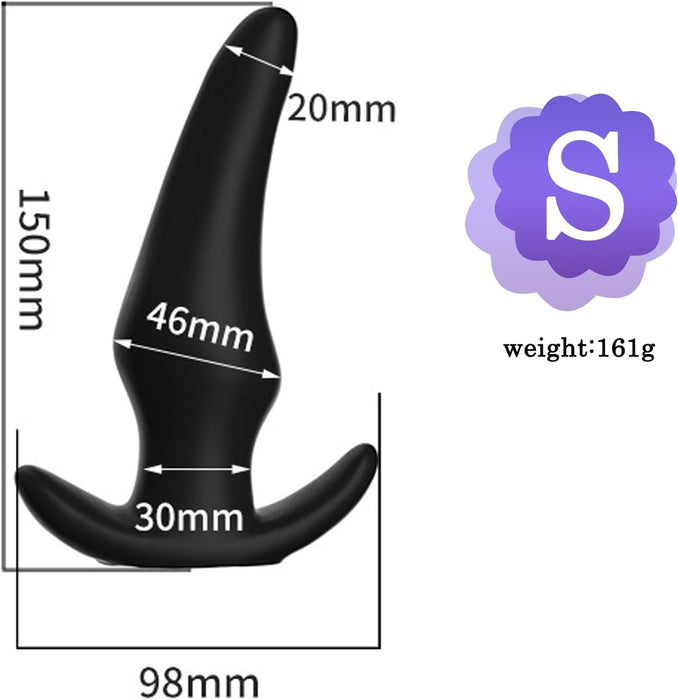 3.0 Anal plug for women and men – black, size S
