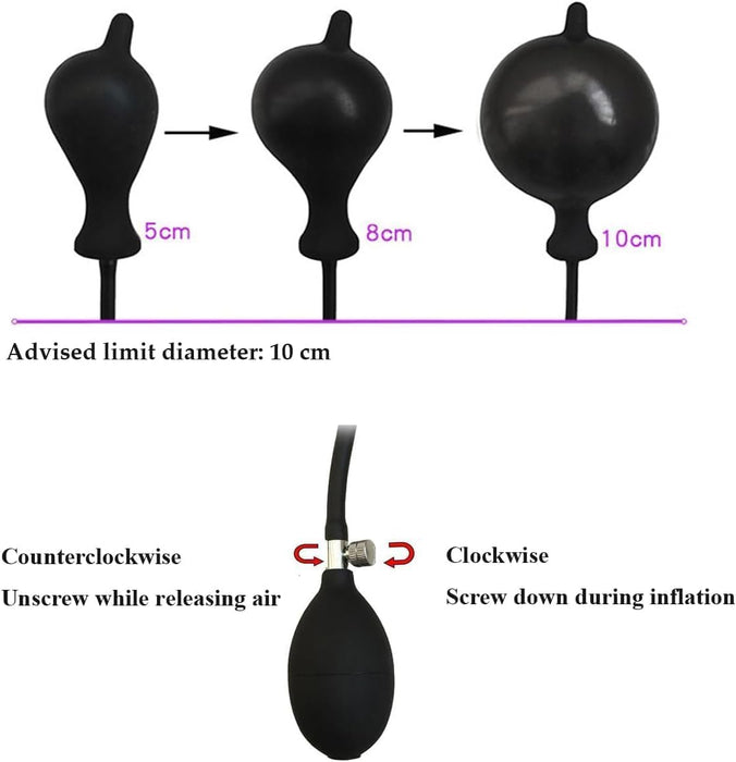 Inflatable anal plug – for dilation and P-spot massage