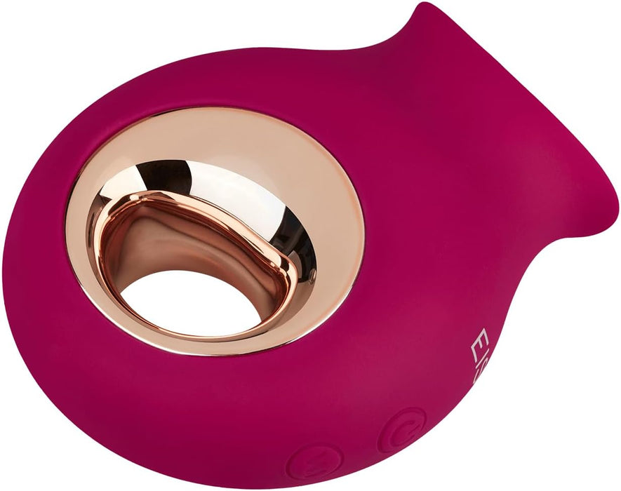 Silicone vibrator with 9 licking and 9 vibration programs, 9.4 cm, waterproof