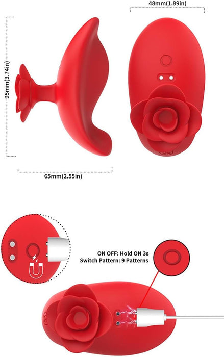 Mini Mada with 9 vibration modes, ideal for nipple and G-spot stimulation