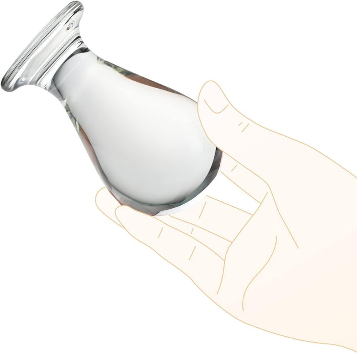 Stiklinis Analinis Kaištis „Kristalldildo“ – Skaidrus, Elegantiškas ir Vandeniui Atsparus