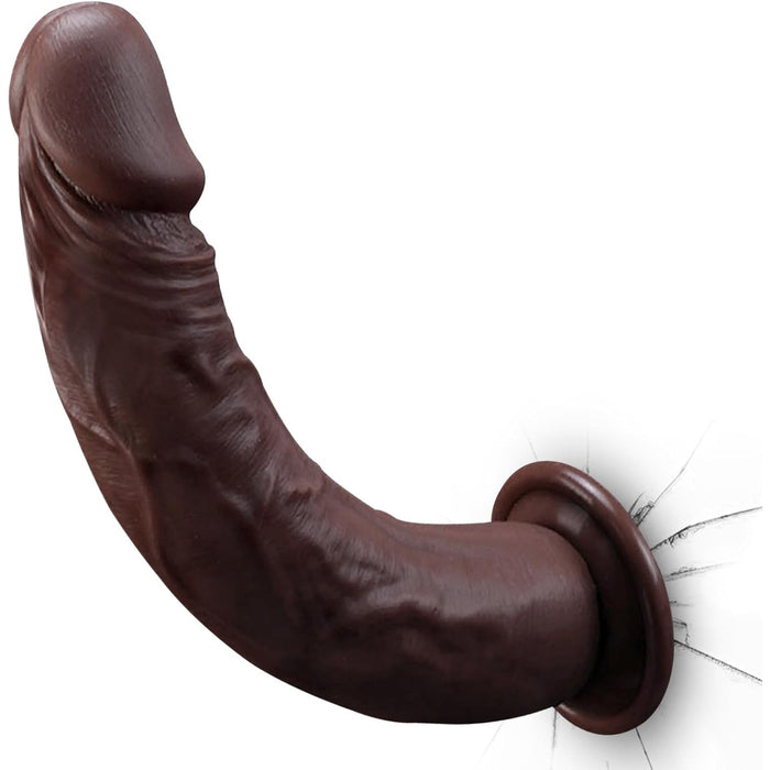 Realistinis 18.7 cm Dildo su Stipria Prisisiurbimo Sistema ir Natūraliu Dizainu