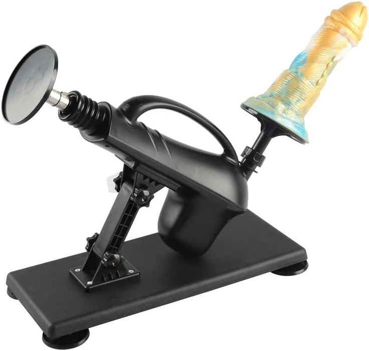 Patobulinta meilės mašina su 3XLR jungtimi ir analiniu dildo komplektu